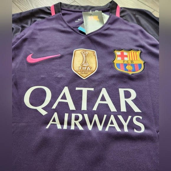 Jersey Soccer Version Retro Team Barcelona Neymar Jr #11 Long Sleeve - Picture 4 of 7